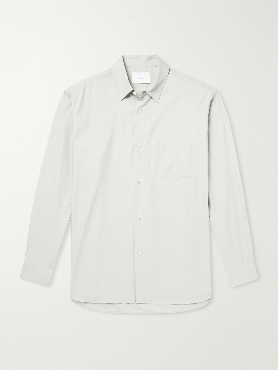 ssstein - Cotton-Satin Shirt - Gray