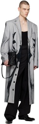 Y/Project Gray Jean Paul Gaultier Edition Trompe L'Oeil Janty Coat