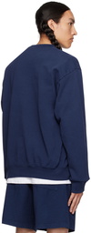 Sporty & Rich Navy 'Wellness' Ivy Sweatshirt