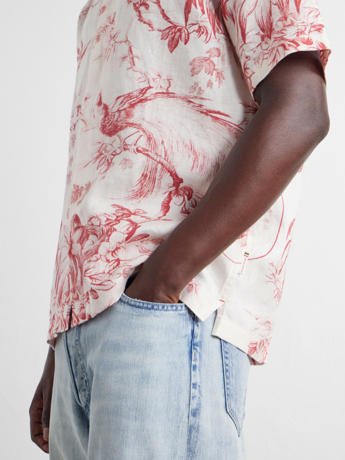 Orlebar Brown - Maitan Camp-Collar Printed Linen Shirt - Red