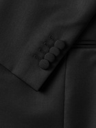 Zegna - Slim-Fit Satin-Trimmed Wool and Mohair-Blend Tuxedo Jacket - Black