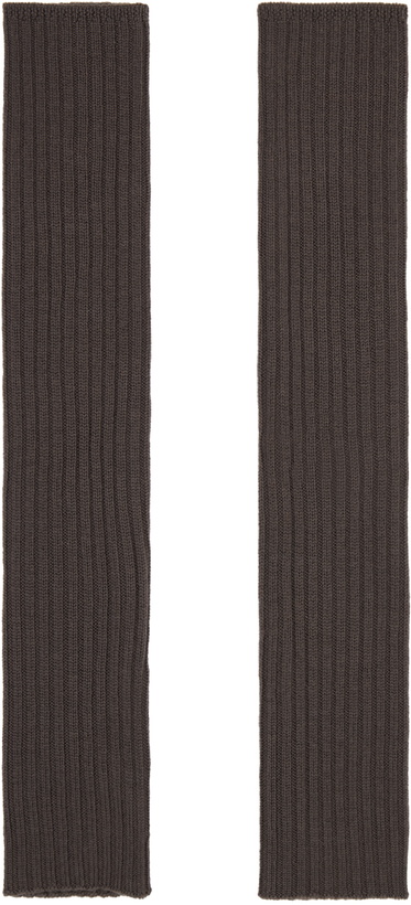 Photo: Rick Owens Gray Rib Arm Warmers