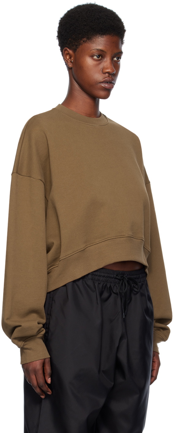 WARDROBE.NYC Brown Track Sweatshirt