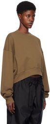 WARDROBE.NYC Brown Track Sweatshirt