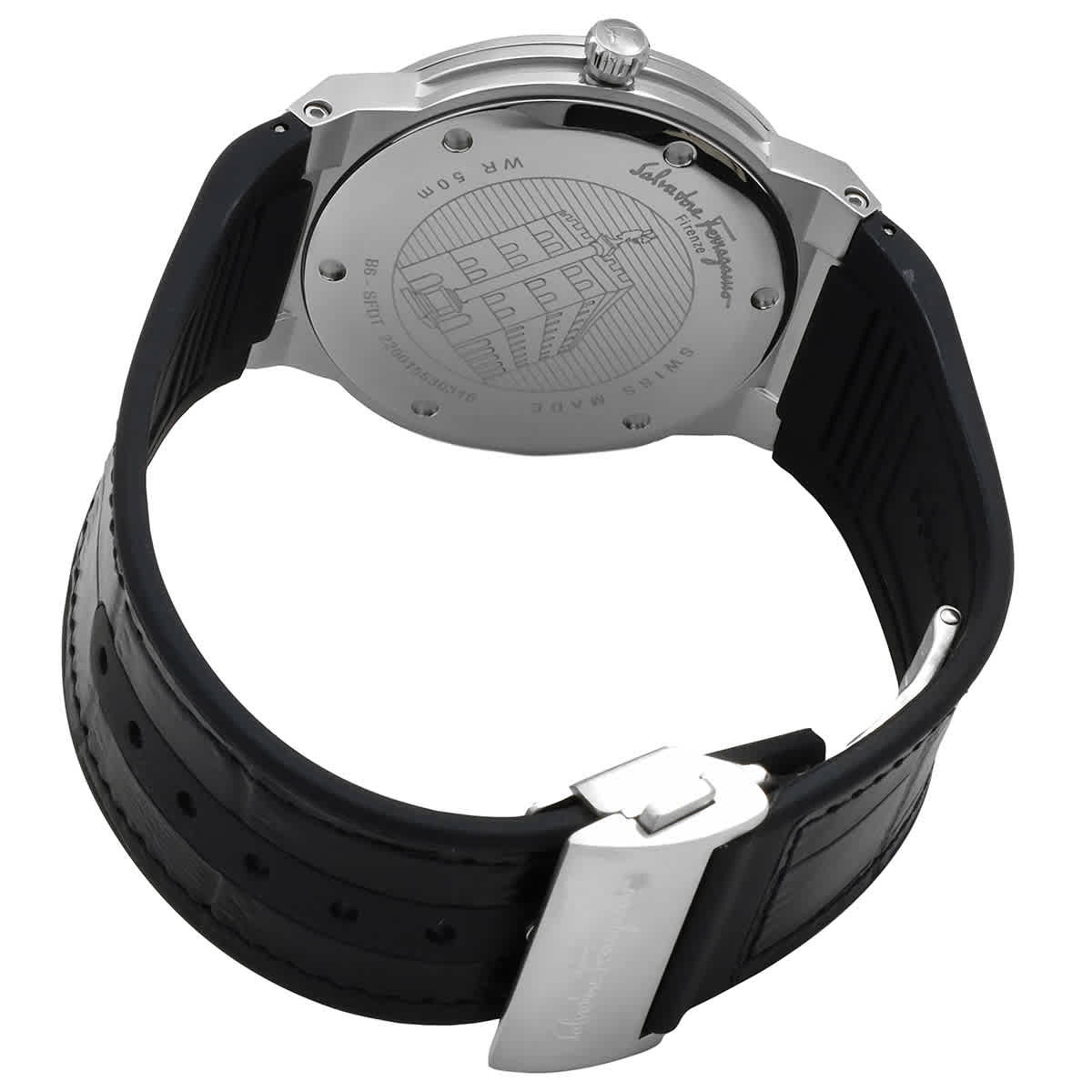 Ferragamo Quartz Black Dial Watch SFDT00219