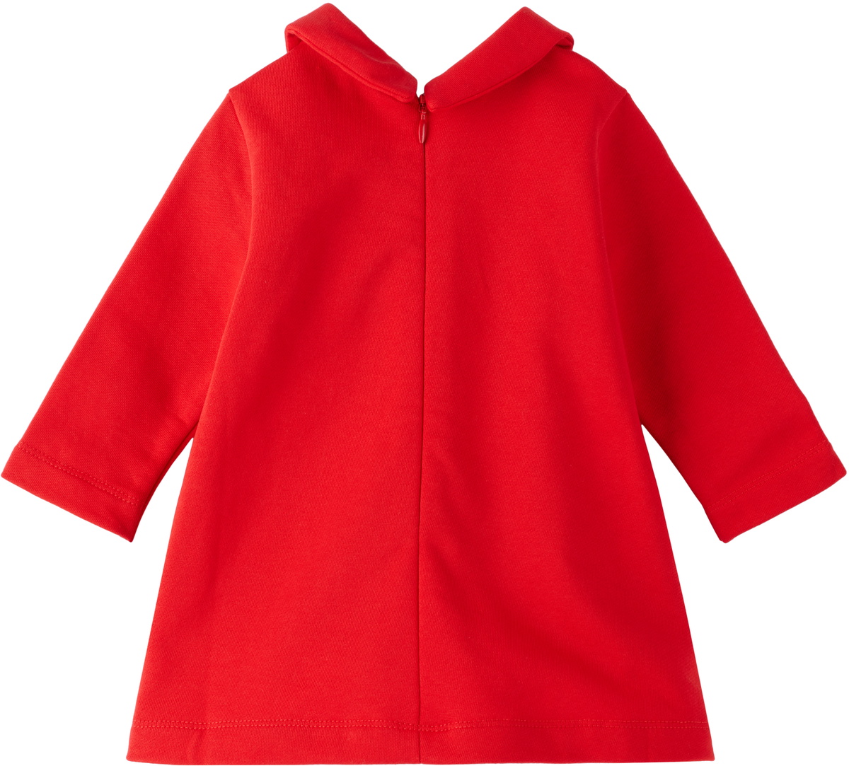 Baby Boy Hooded Dress In Terry Stuff 92 Print Red Color main image 0
