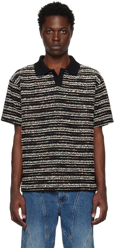 Photo: Andersson Bell Black Striped Polo