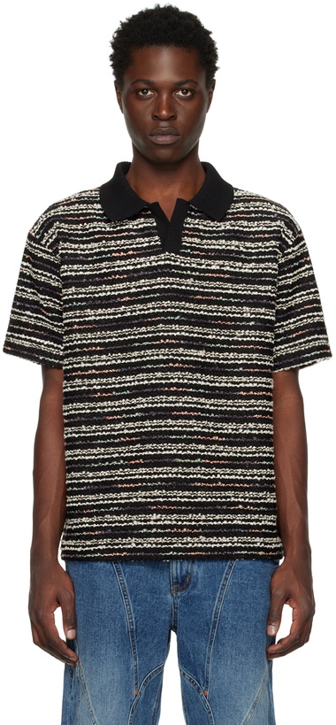 Photo: Andersson Bell Black Striped Polo