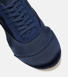 Jil Sander Etage satin sneakers