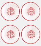 Les-Ottomans Coral set of 4 ceramic bowls