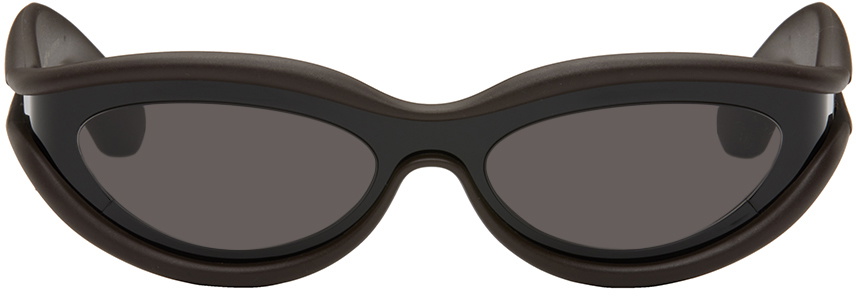Bottega Veneta Black & Brown Hem Sunglasses Bottega Veneta Bottega Veneta Black & Brown Hem Sunglasses Bottega Veneta