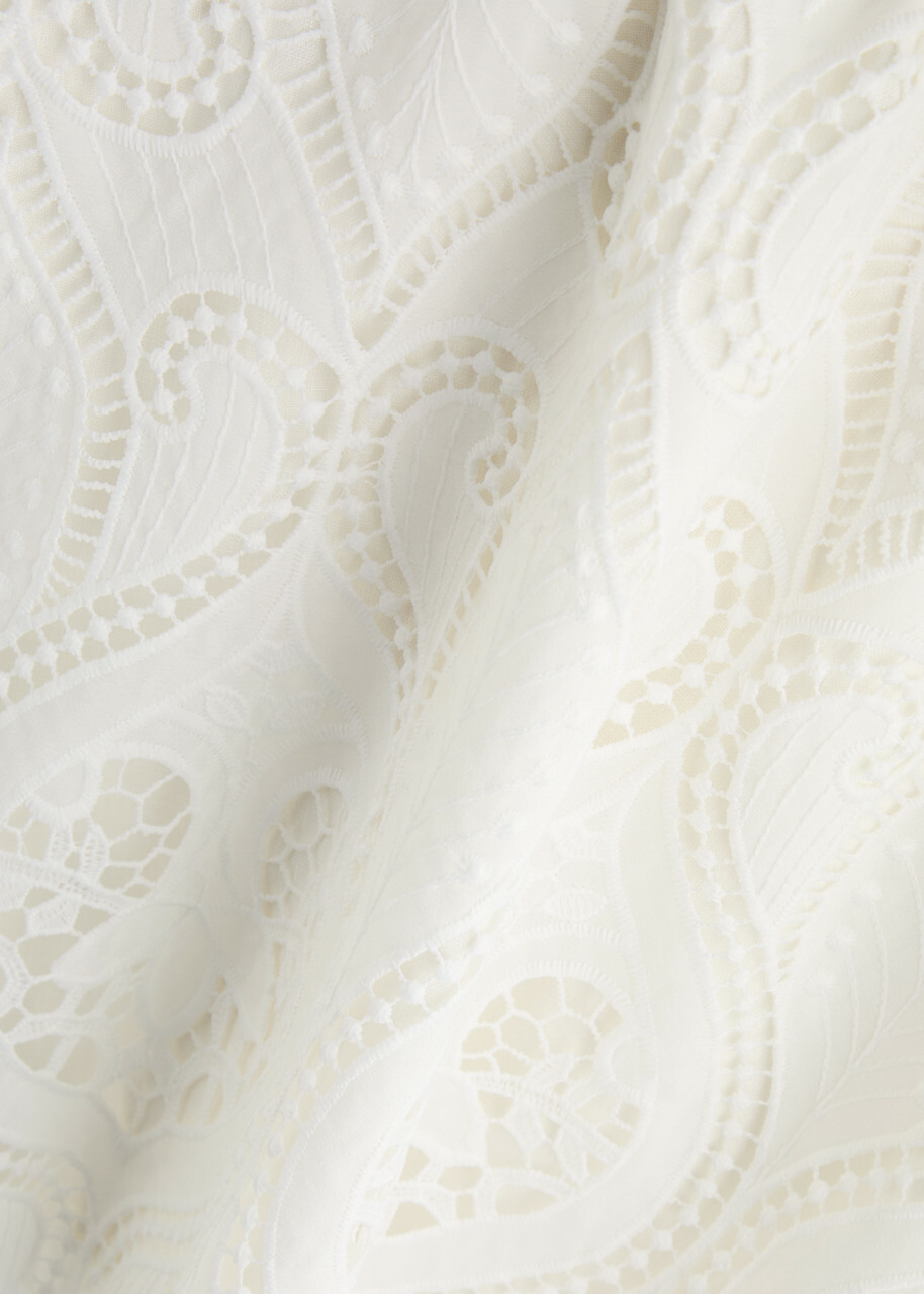 Lug Von Siga Linda Broderie Anglaise top Off White