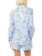 MC2 Saint Barth Woman Paisley Linen Classic Shirt Meredith