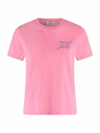 MC2 Saint Barth Woman Cotton Jersey Crewneck T-shirt Emilie With Stressed But Well Dressed Embroidery