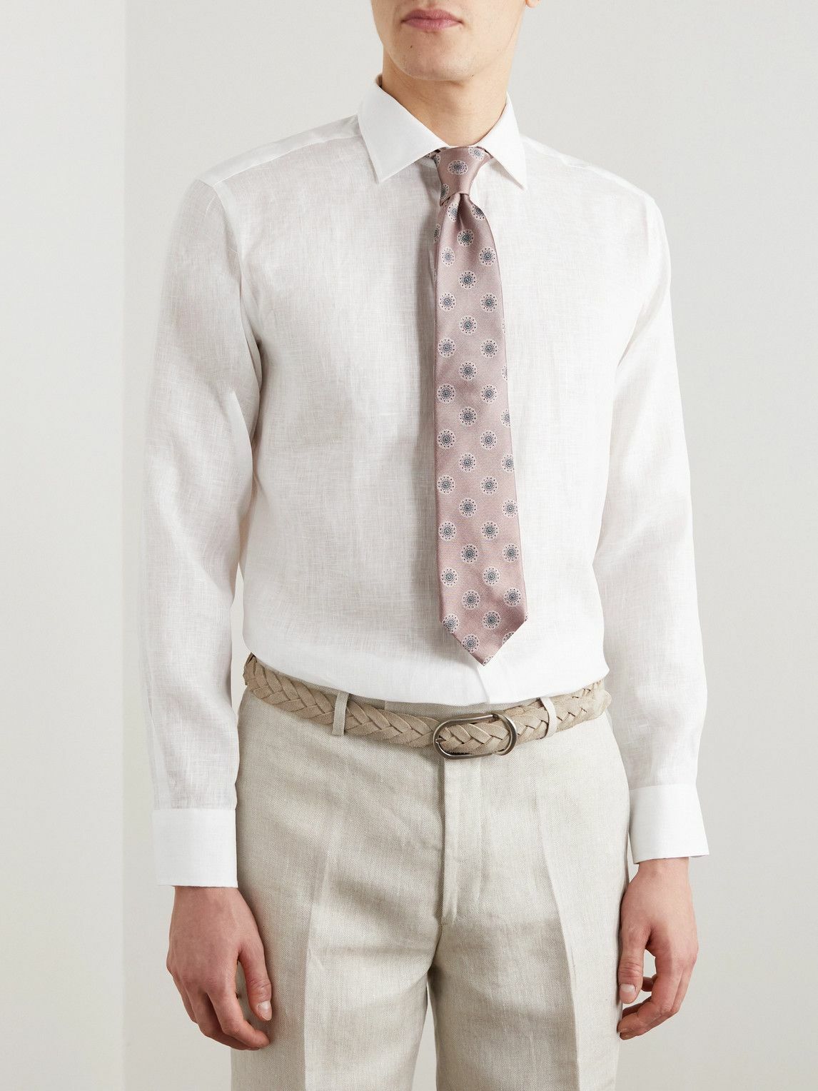 White Colne Linen Helford Shirt