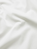 Club Monaco - Cotton-Blend Poplin Half-Zip Polo Shirt - White