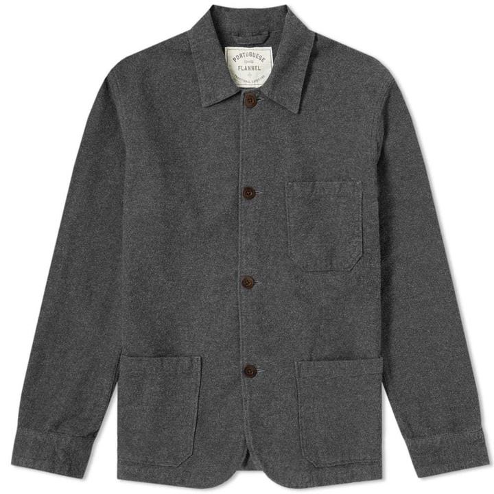 Photo: Portuguese Flannel Pinheiro Chore Jacket Grey