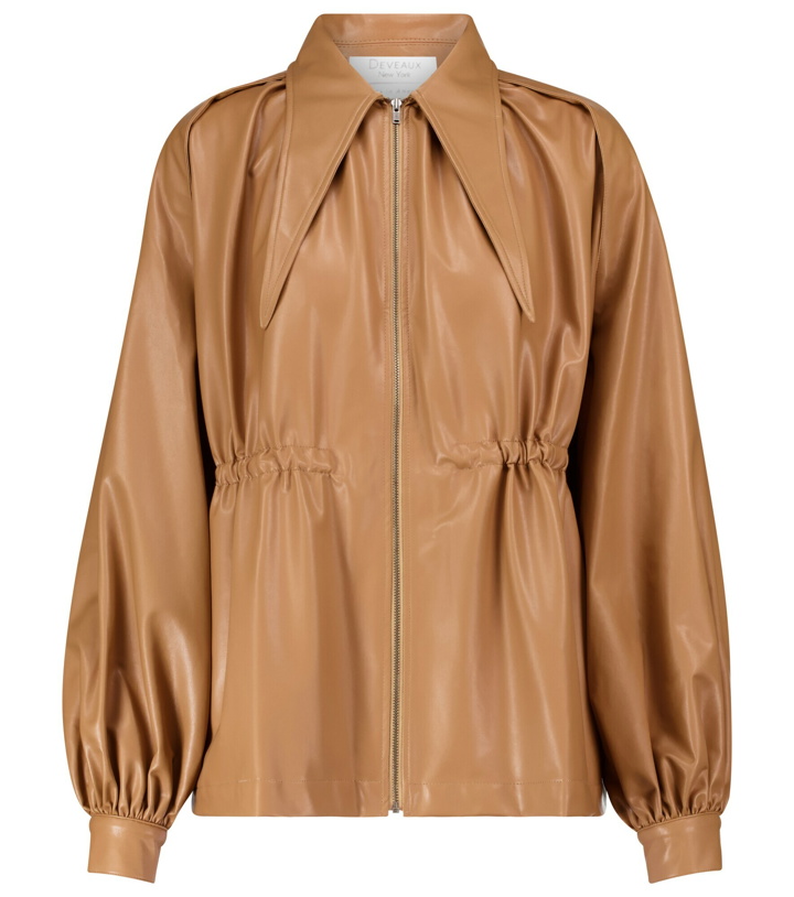 Photo: Deveaux New York - Ari faux leather jacket