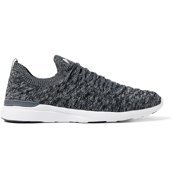 Photo: APL Athletic Propulsion Labs - Wave Mélange TechLoom Running Sneakers - Gray