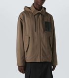 Loewe Leather-trimmed cotton blouson