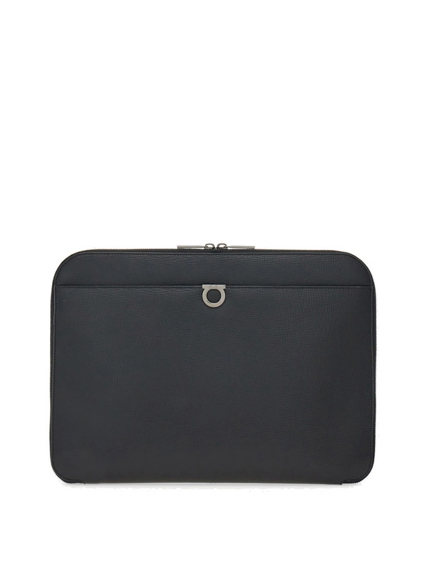 Photo: Ferragamo Mens Gancini document holder in Black