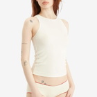 Fruity Booty Women's Second Skin Tank Top in Off White