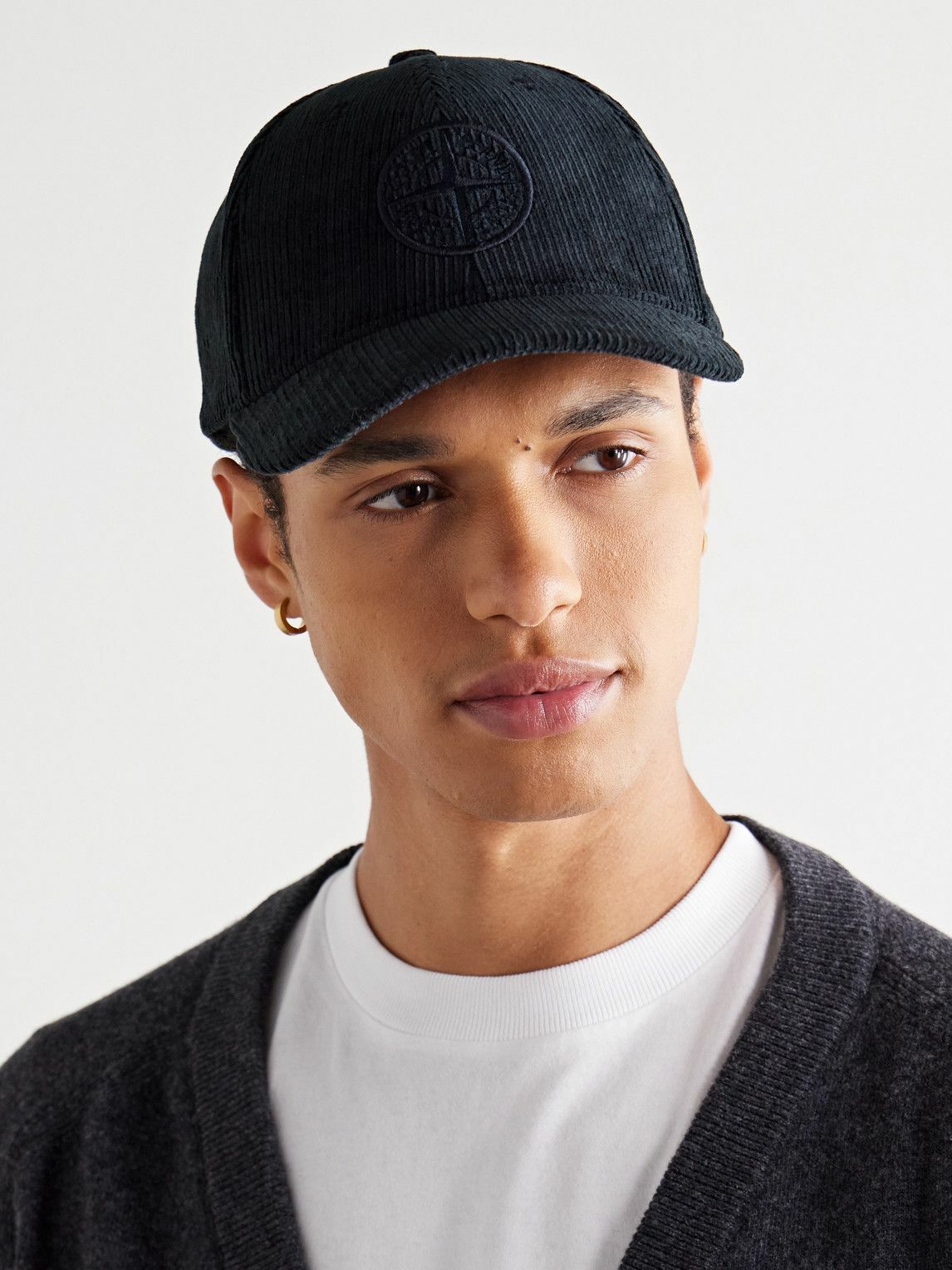 Stone Island - Logo-Embroidered Cotton-Corduroy Baseball Cap