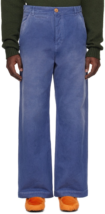Photo: Marni Blue Overdyed Trousers