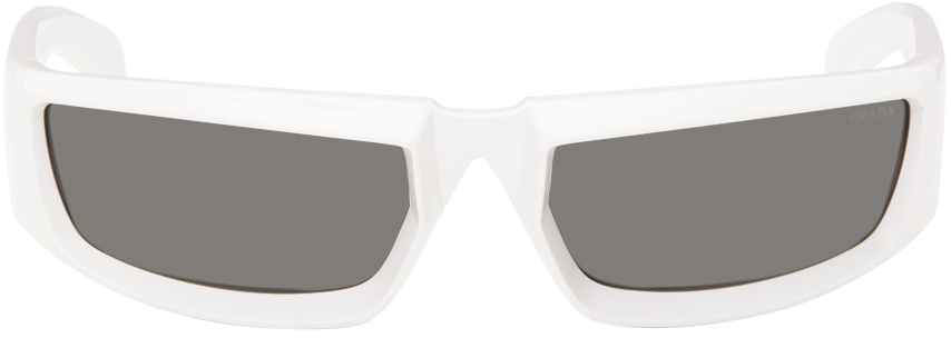 Photo: Prada Eyewear White Runway Sunglasses