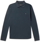 RAG & BONE - Logo-Embroidered Cotton Polo Shirt - Blue