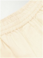 BODE - Wide-Leg Embroidered Linen and Cotton-Blend Shorts - White