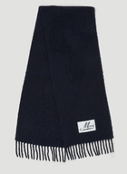 Logo Patch Scarf in Navy