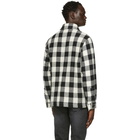 AMI Alexandre Mattiussi Black and Off-White Buttoned Jacket Shirt