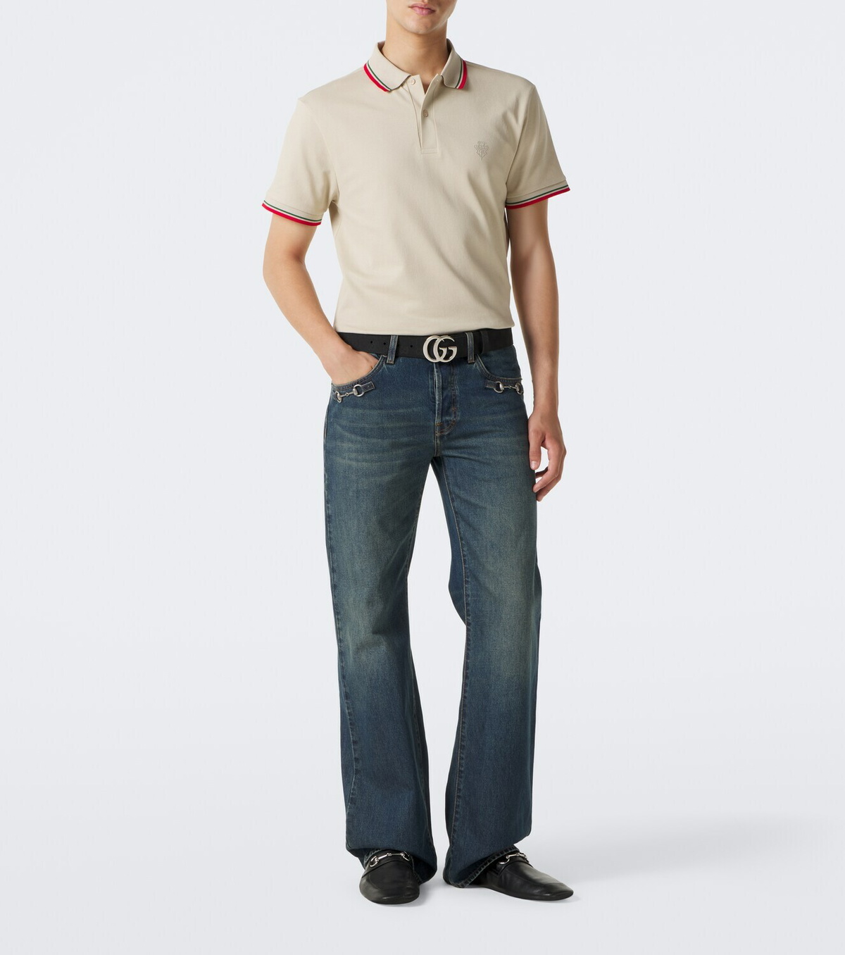 Gucci Cotton-blend piqué polo shirt