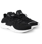 Y-3 - Adizero Runner Neoprene-Trimmed Mesh Sneakers - Black