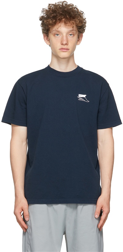 Photo: Western Hydrodynamic Research Navy Whale Tail T-Shirt