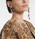 Dries Van Noten Exotic Flower earrings