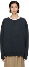 Maison Margiela Gray Embroidered Sweatshirt