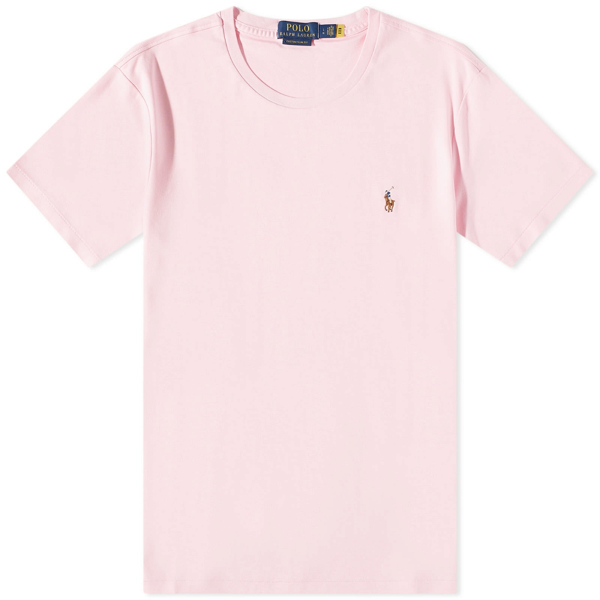 Photo: Polo Ralph Lauren Men's Cotton Custom T-Shirt in Carmel Pink
