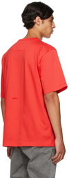 Juun.J Red Graphic Short Sleeve T-Shirt