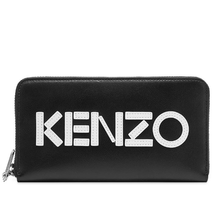 Photo: Kenzo Leather Logo Continental Zip Wallet