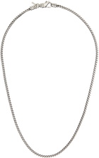 Emanuele Bicocchi Silver Box Chain Necklace