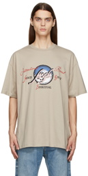 MSGM Beige Mountain T-Shirt