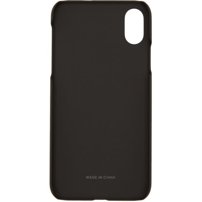 Versus Black Safety Pin iPhone X Case