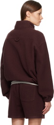 Rier SSENSE Exclusive Burgundy Fleece Jacket