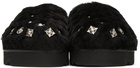 Toga Pulla Black Sherpa Sabot Slippers