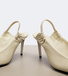 Saint Laurent Anne-Marie leather slingback pumps