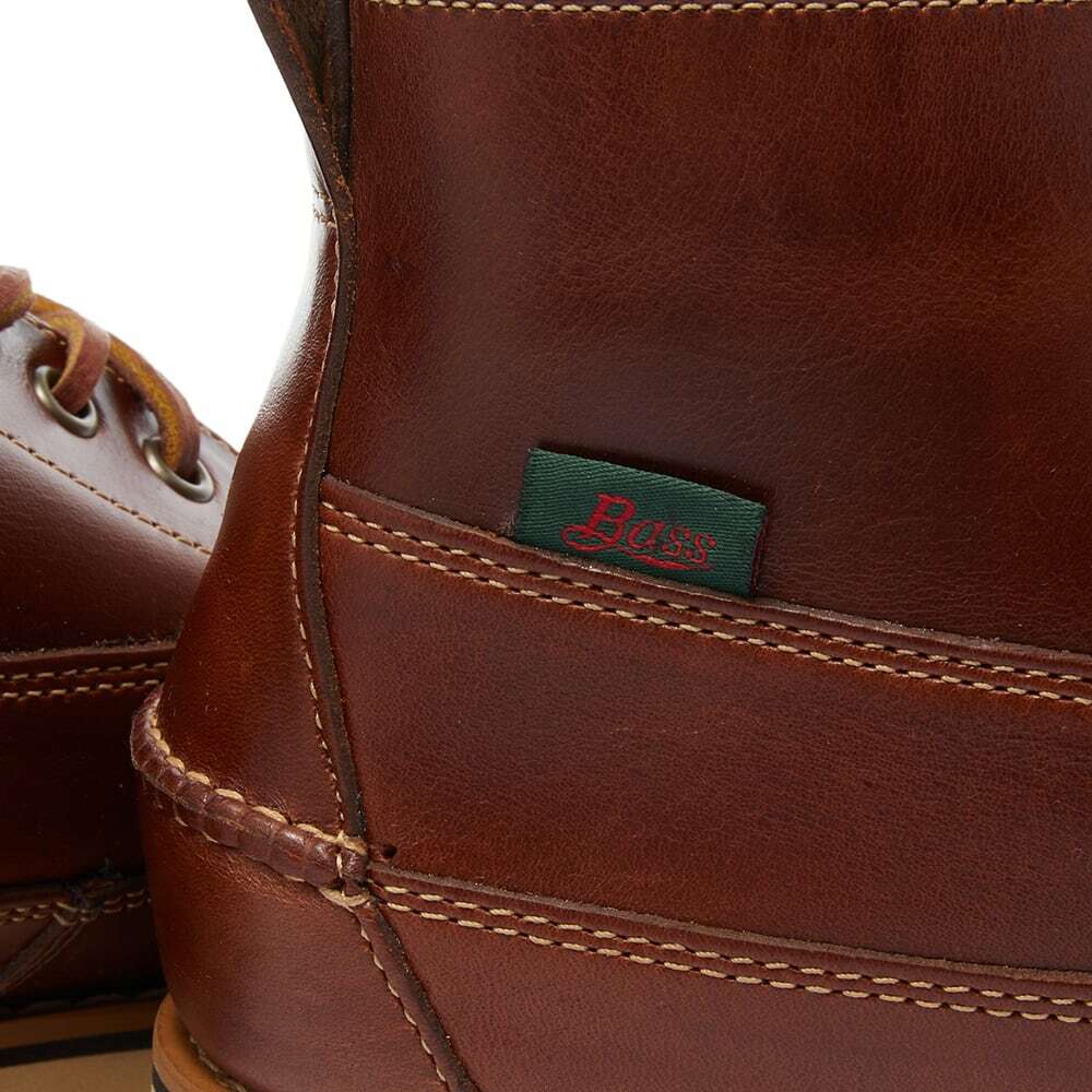 Bass Weejuns Men's Camp Moc III Ranger Boot in Dark Brown Leather
