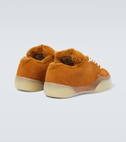 ERL Vamps Skate terry-trimmed suede sneakers