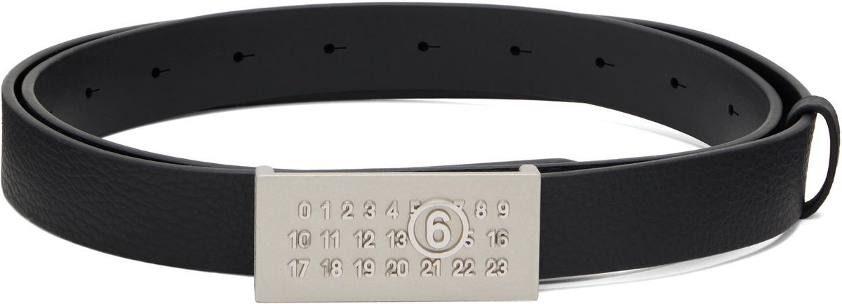 MM6 Maison Margiela Black Numeric Belt MM6 Maison Margiela